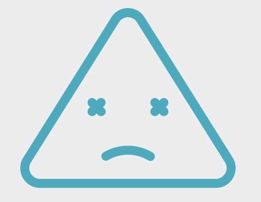 404 error frowning triangle